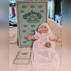 NIB Rare 1985 Porcelain Jennifer Alice Cabbage Patch Doll w Certificates 16"